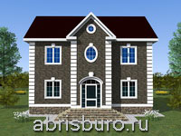 K1656-166 Проект двухэтажного дома с чердаком общей площадью 165,9 м2