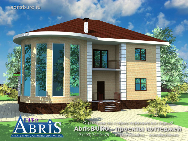 Популярный проект дома К255-275 на сайте архитектурной фирмы AbrisBURO.ru - ПРОЕКТЫ КОТТЕДЖЕЙ