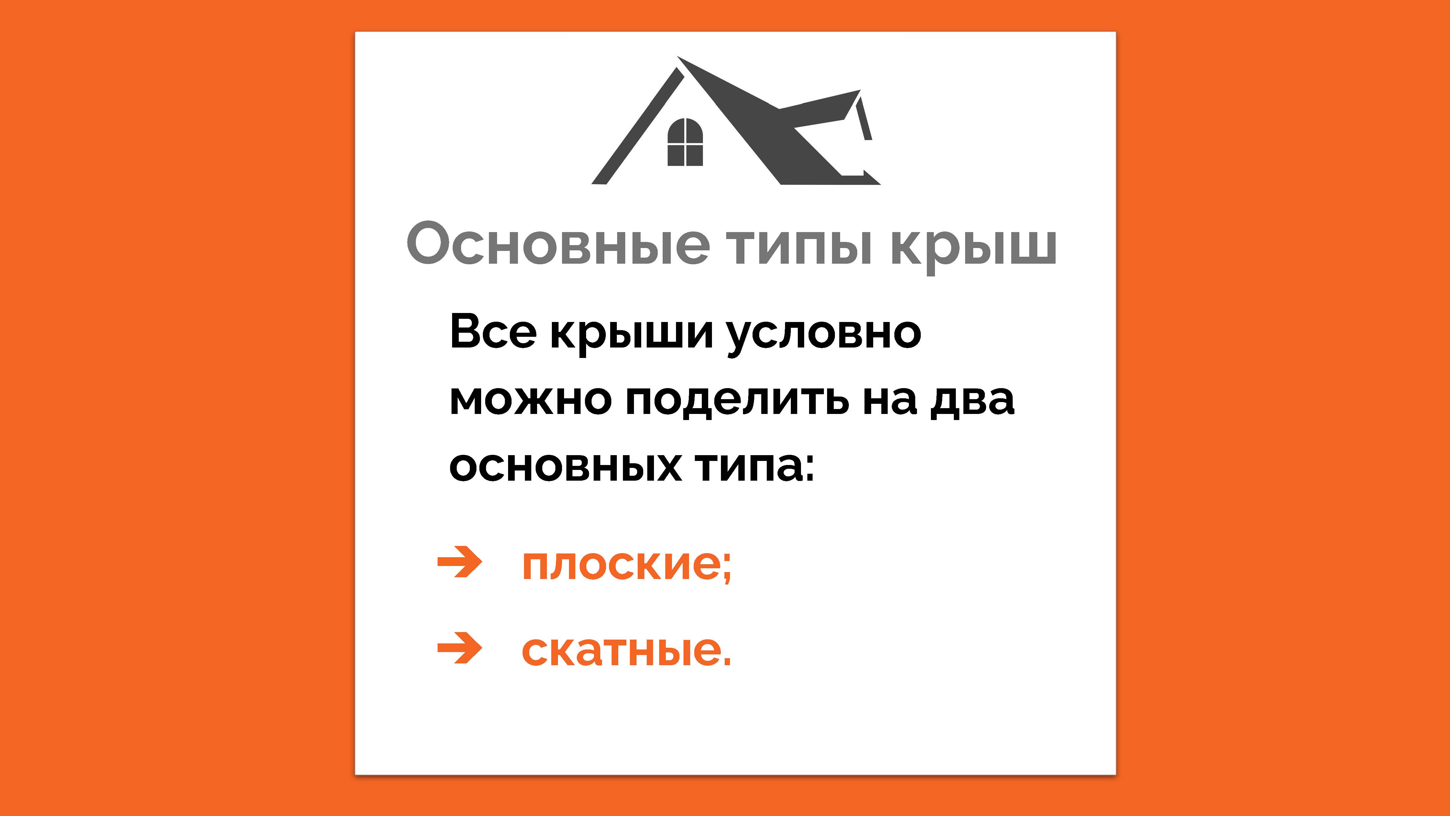 >Типы крыш