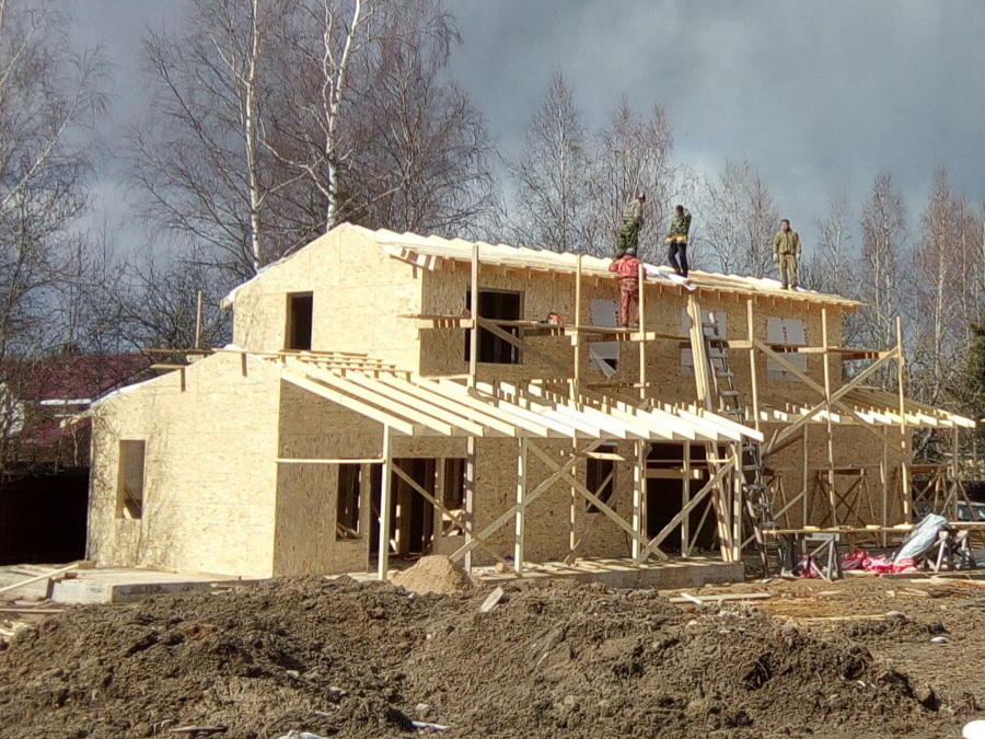 Фото строительства дома