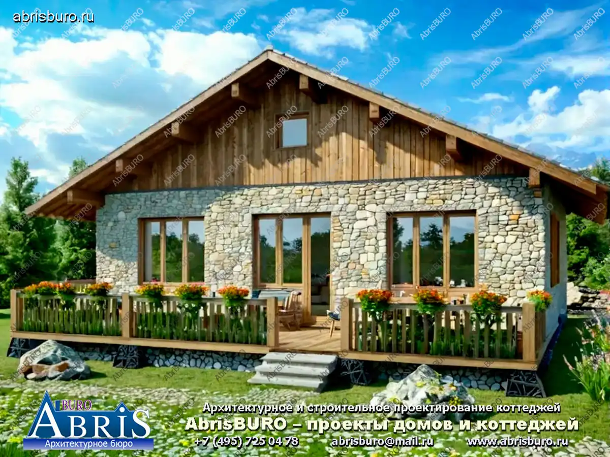 Задний фасад дома