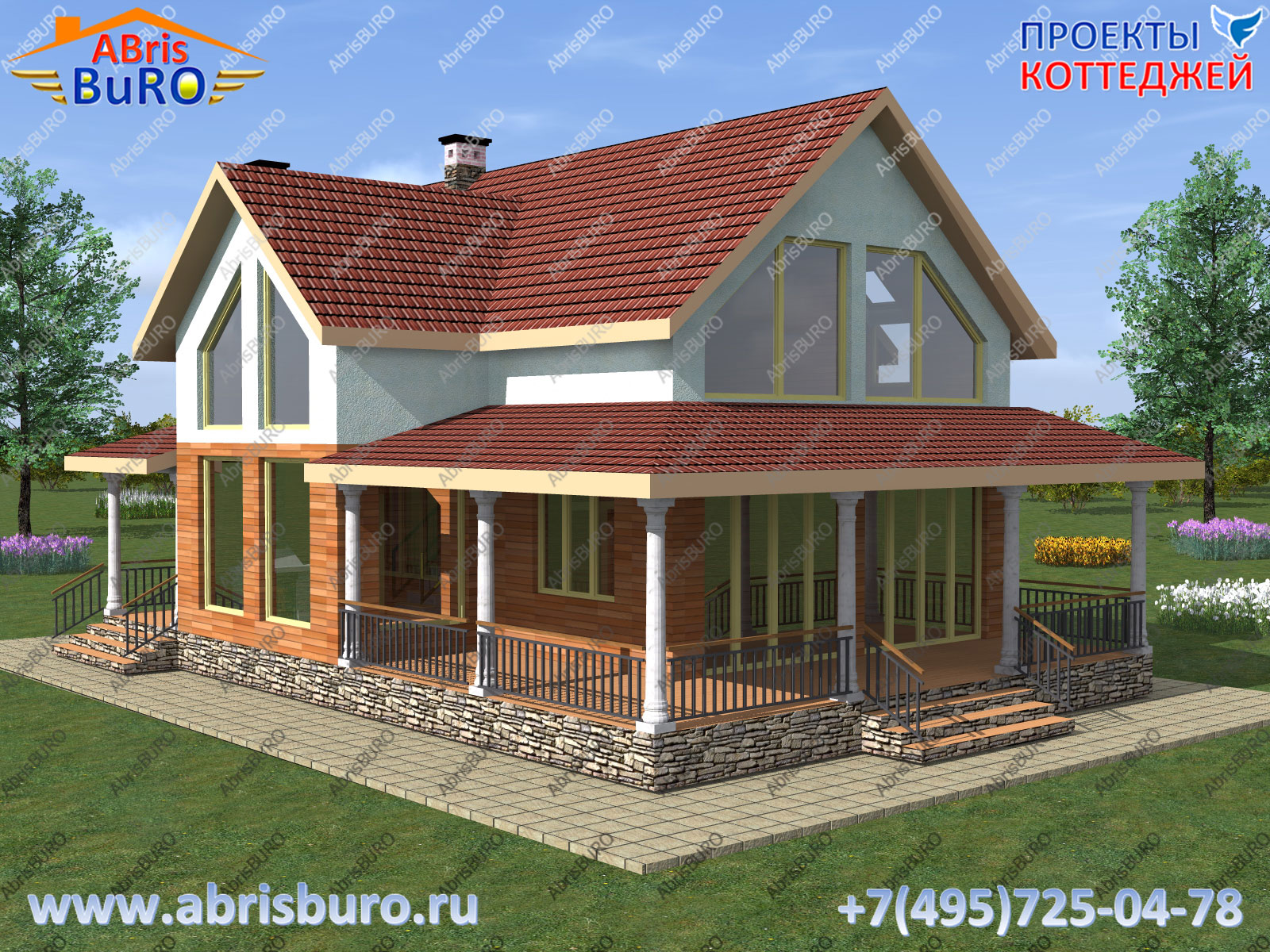 Проект двухэтажного дома K1160-148