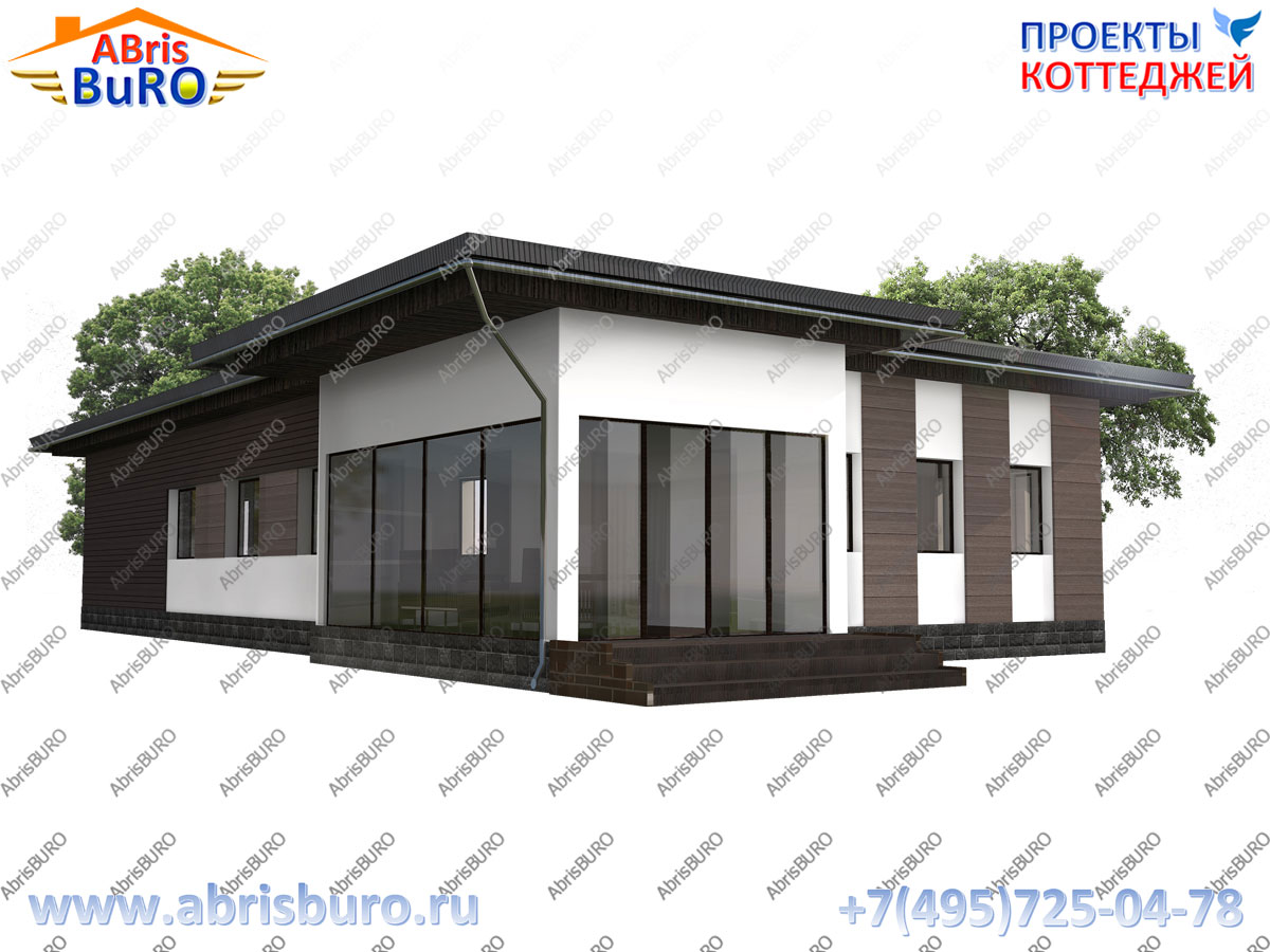 Проект двухэтажного дома K1166-116