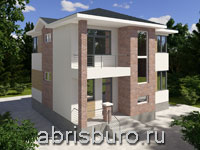 K1175-140 Проект дома в современном стиле с балконом и террасой общей площадью 145,0 м2