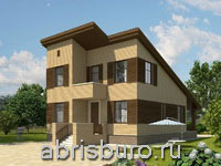 K1179-127 Проект двухэтажного дома с террасой и односкатной наклонной кровлей общей площадью 126,8 м2
