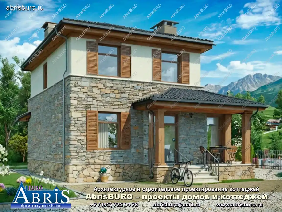 Главный фасад дома K1180-128