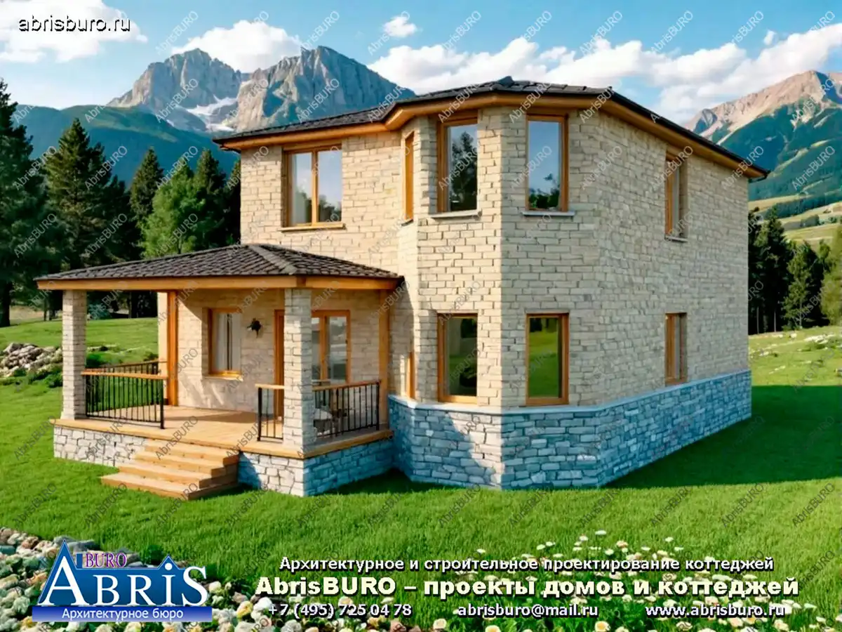 3d Фасад дома K1181-133