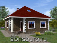K1182-149 Проект мансардного коттеджа с крыльцом и свободной планировкой на втором этаже общей площадью 149,0 м2