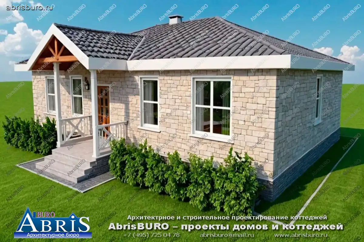 Главный фасад дома K1230-120