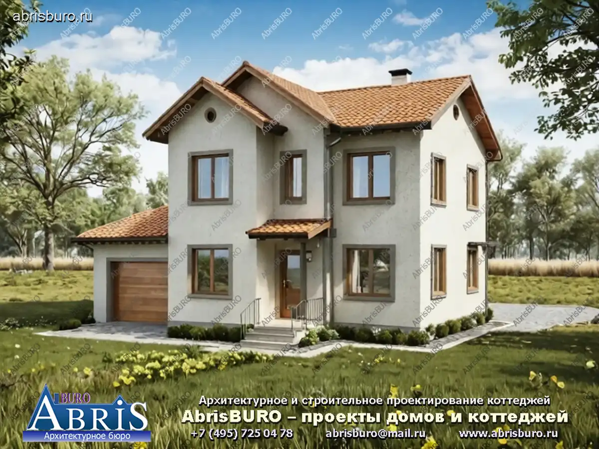 Проект двухэтажного дома K1239-141