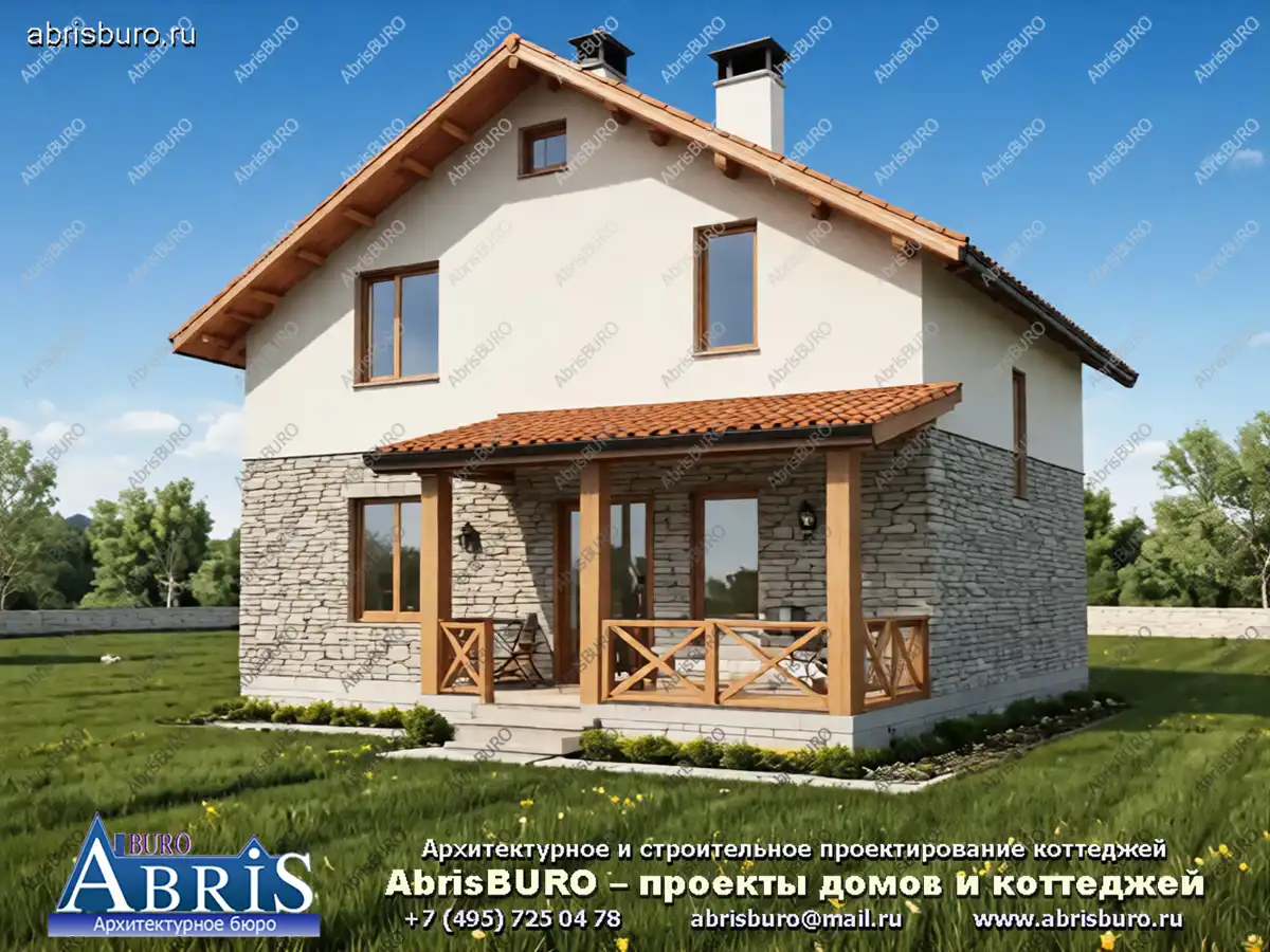 Проект двухэтажного дома K1240-146