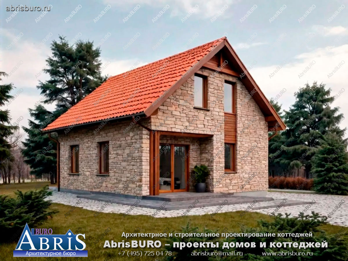 Главный фасад коттеджа