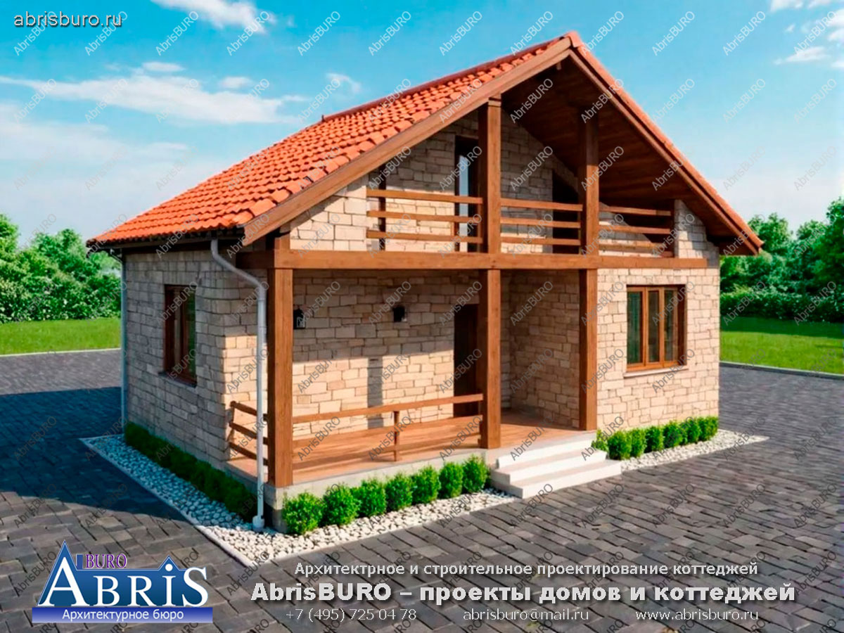 Главный фасад коттеджа