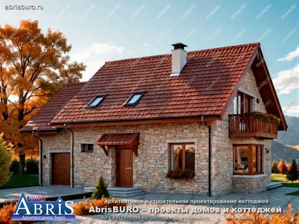 Главный фасад коттеджа