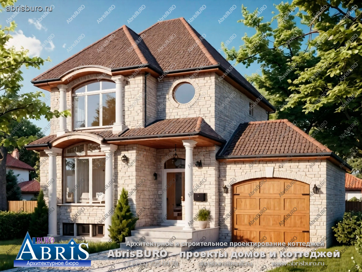 Главный фасад коттеджа