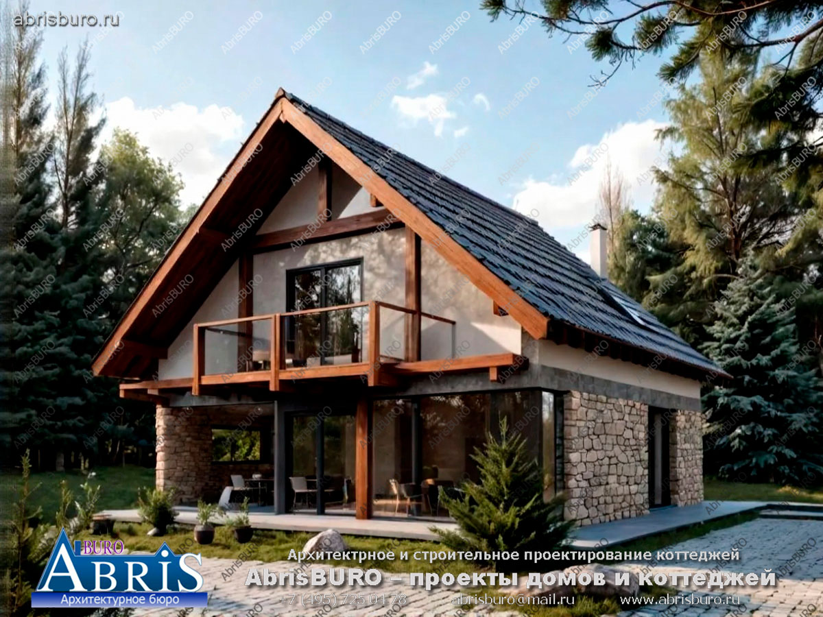 Главный фасад коттеджа