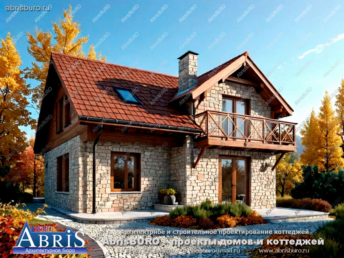 Главный фасад коттеджа