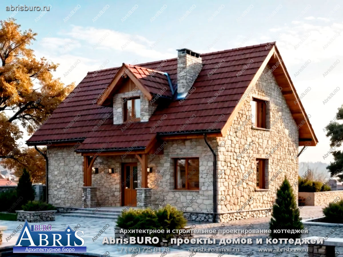 Главный фасад коттеджа