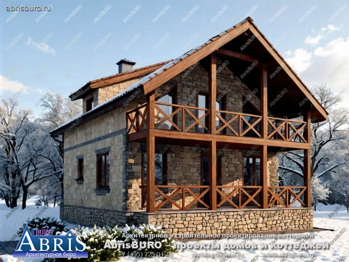 Главный фасад коттеджа