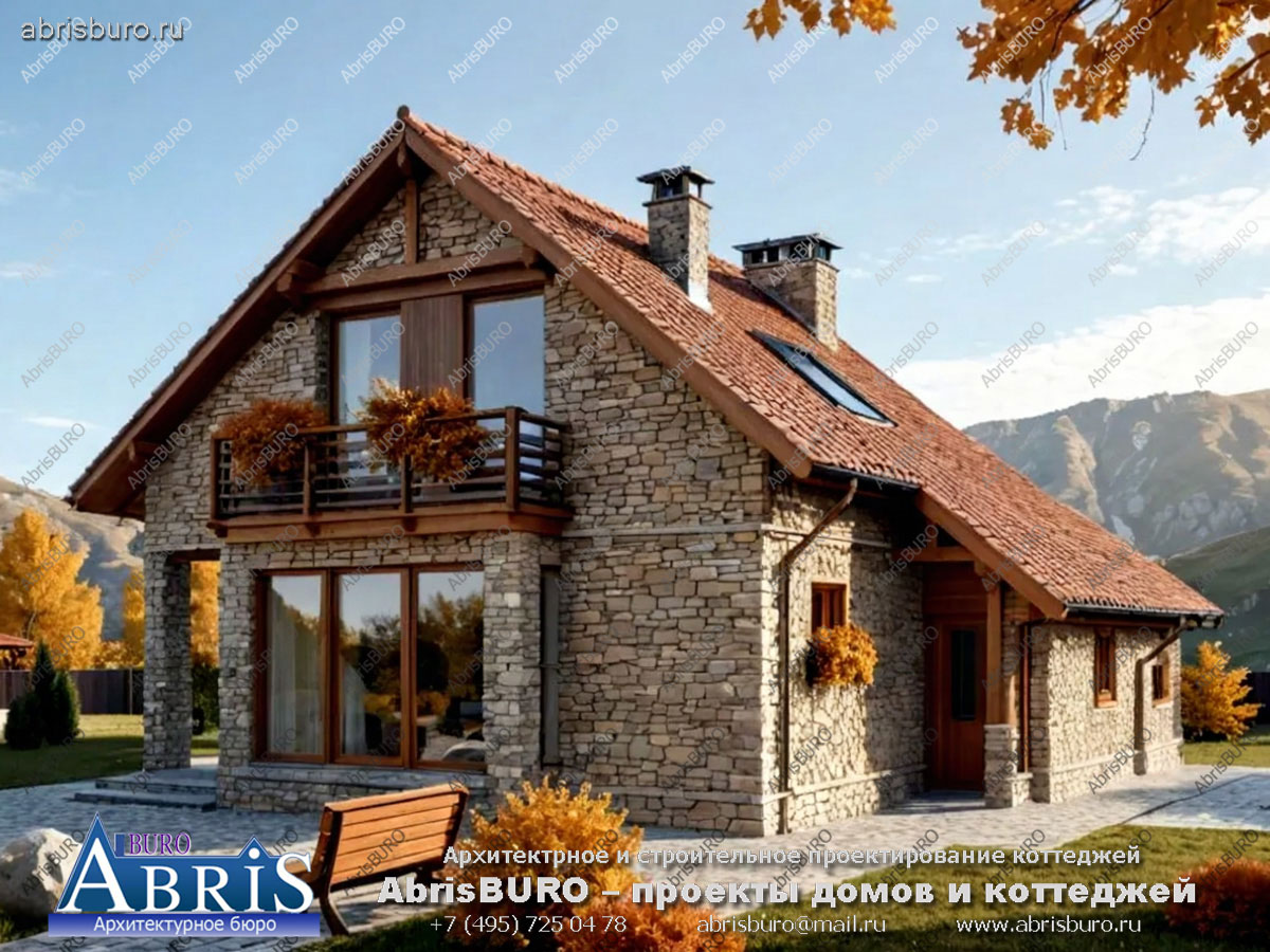 Главный фасад коттеджа