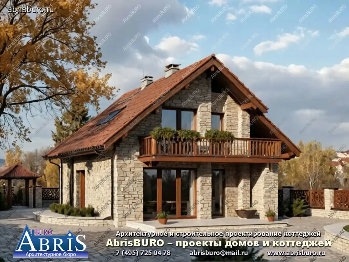 Главный фасад коттеджа