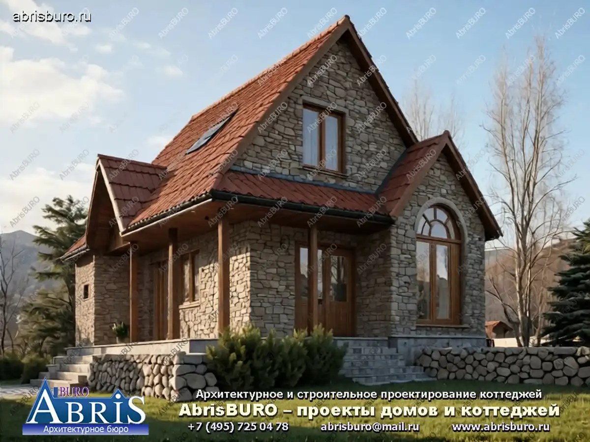 Главный фасад коттеджа