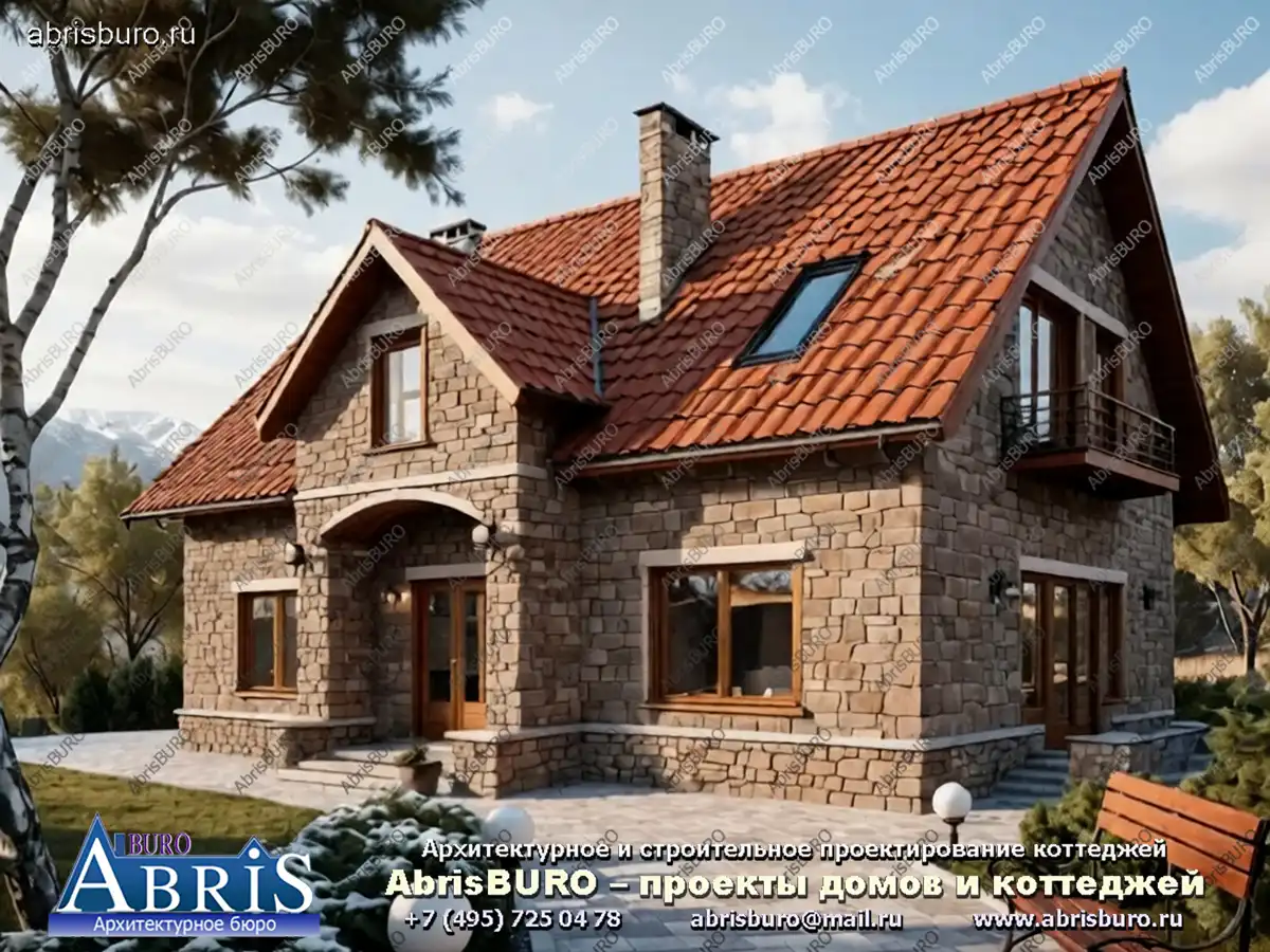 Главный фасад коттеджа