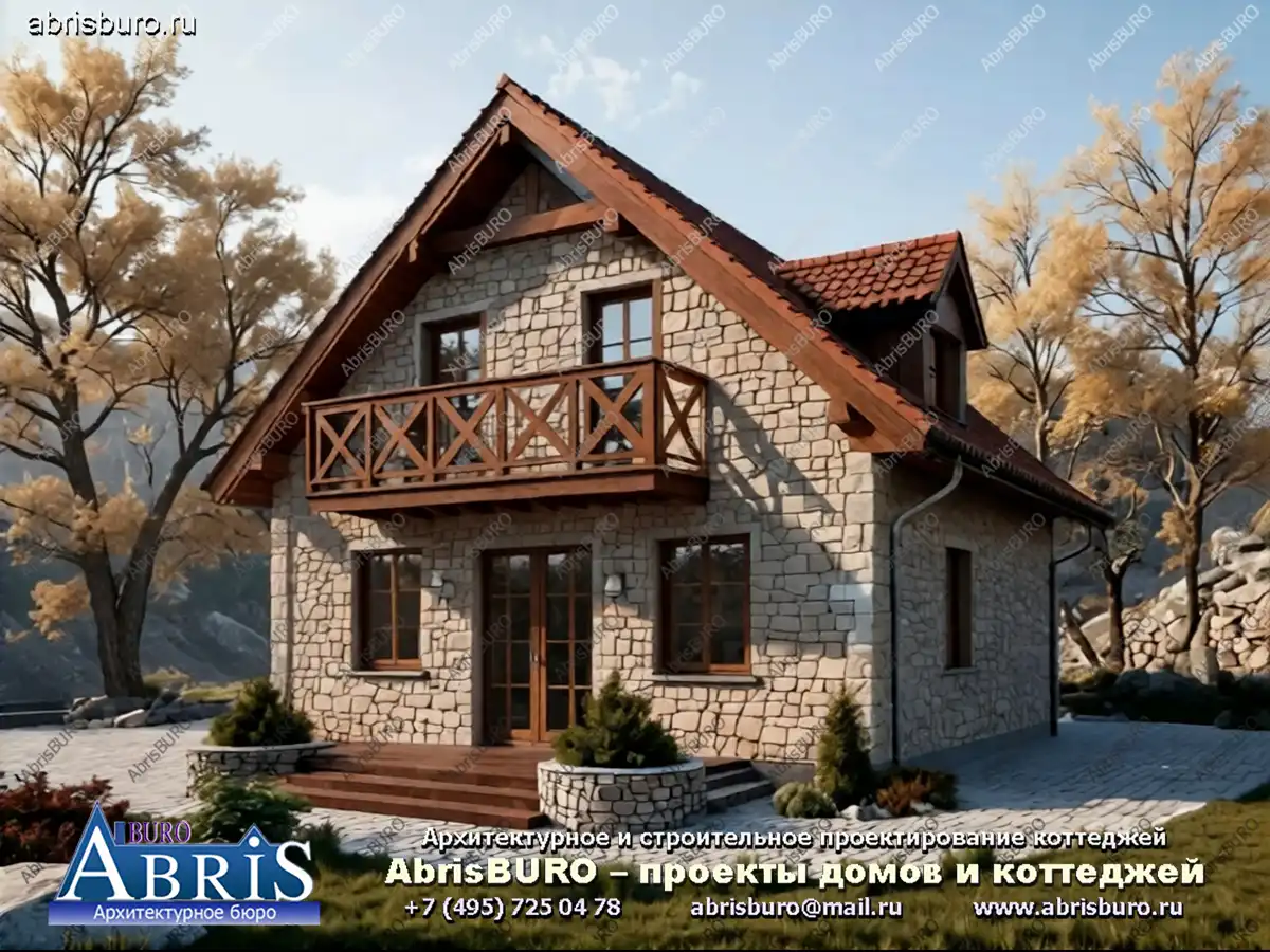 Главный фасад коттеджа