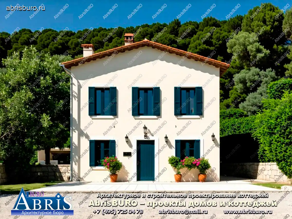 Главный фасад коттеджа