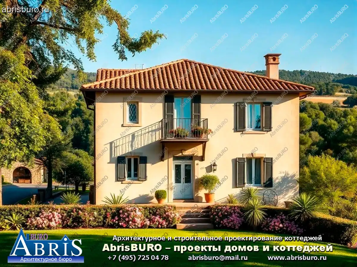 Главный фасад коттеджа