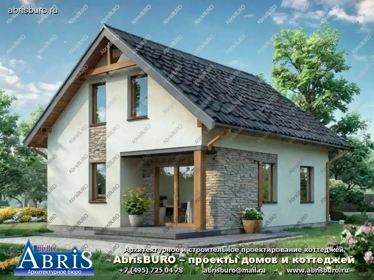 Главный фасад коттеджа