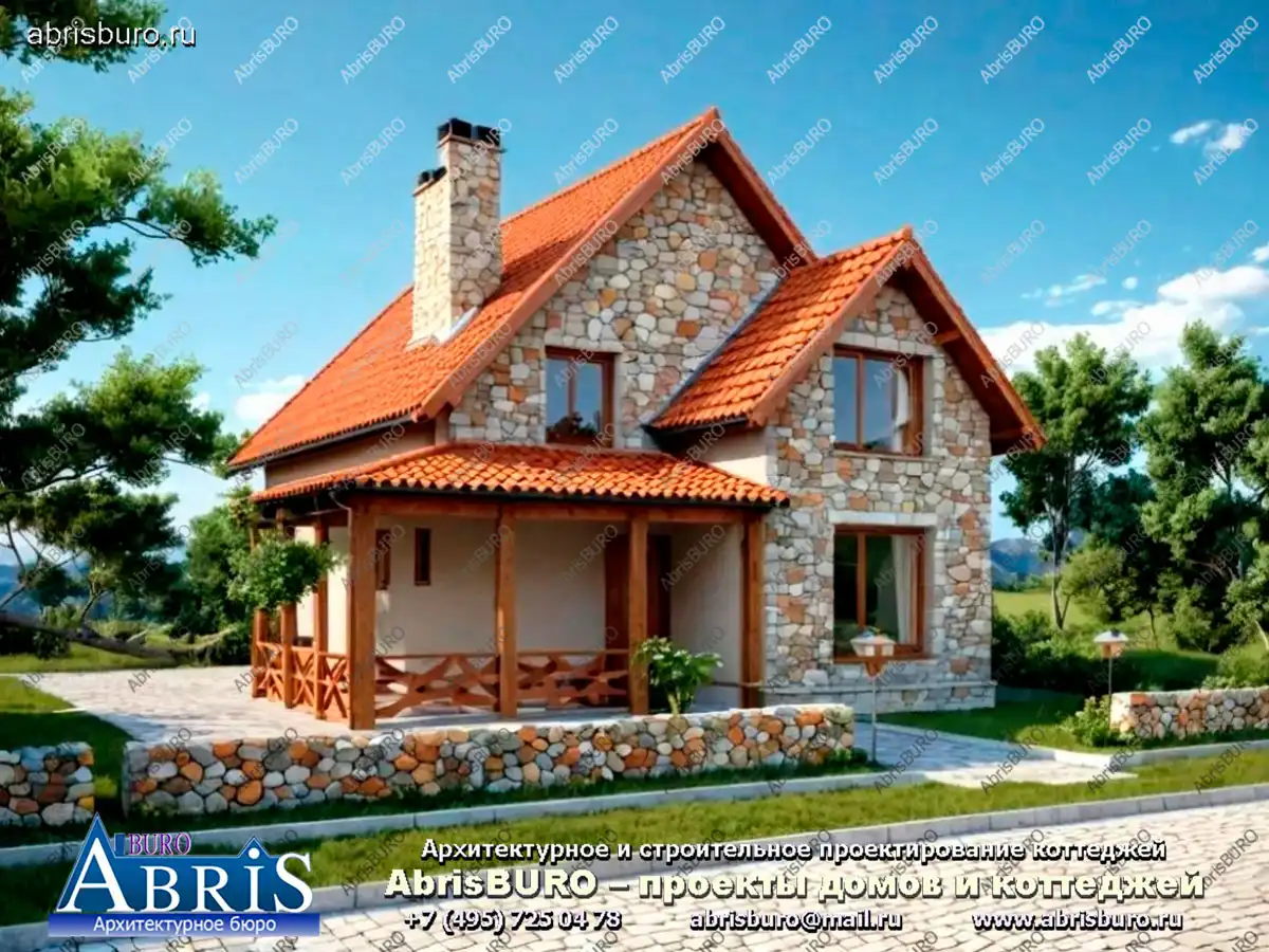 Главный фасад коттеджа