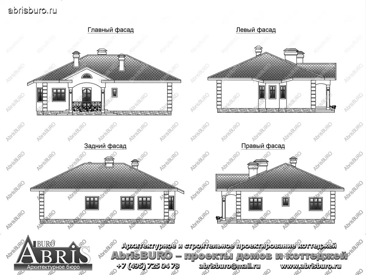 Фасады коттеджа