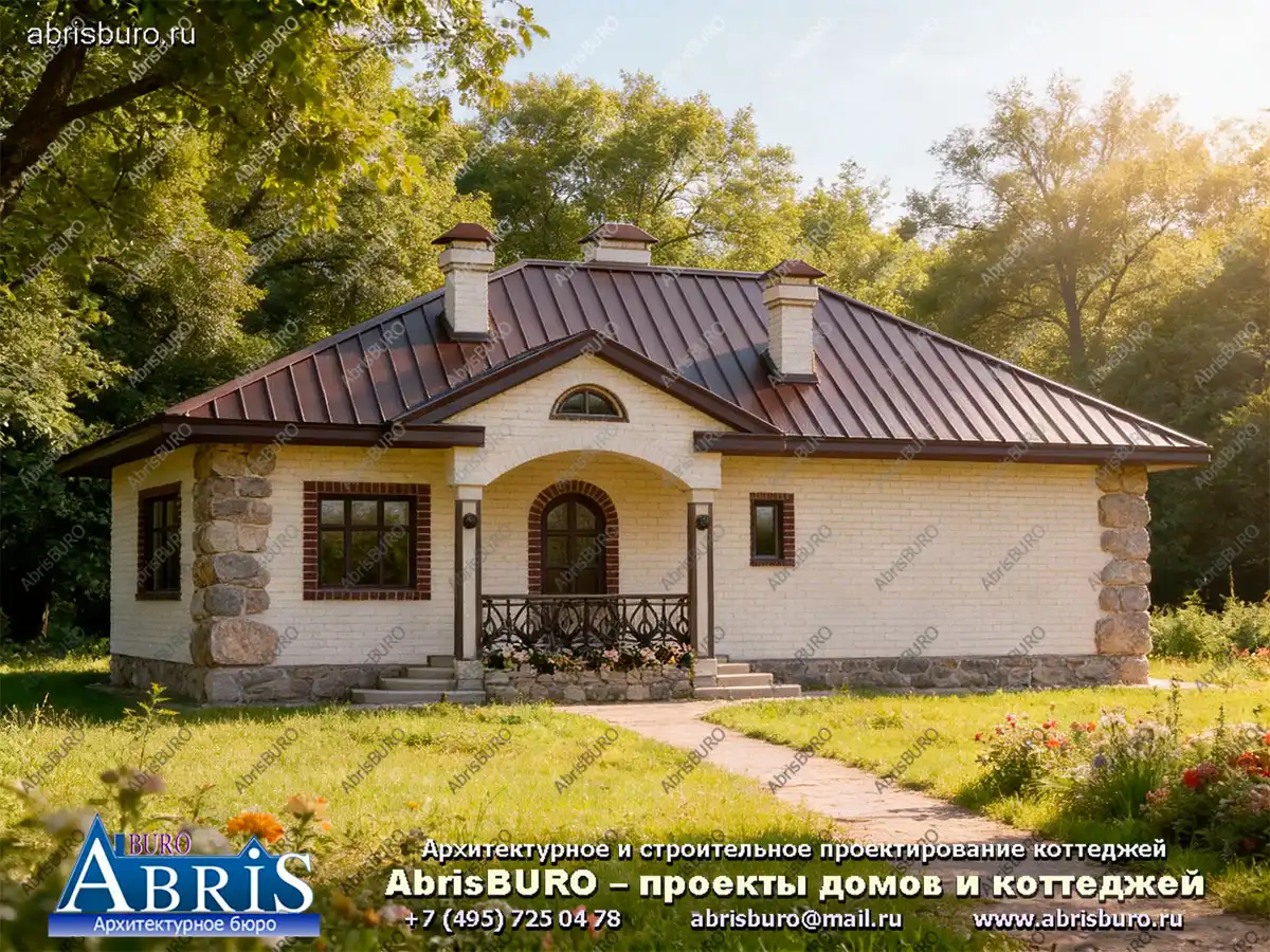 Главный фасад коттеджа