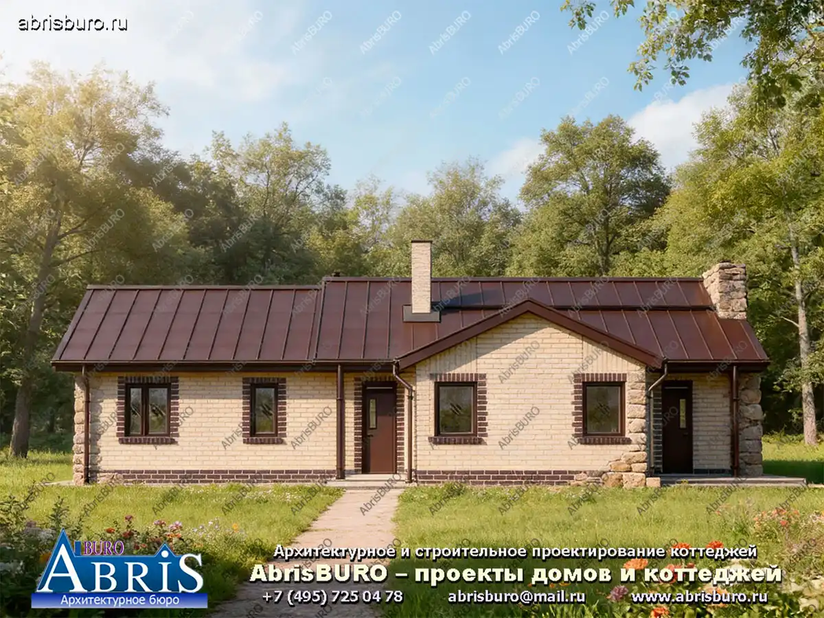 Главный фасад коттеджа