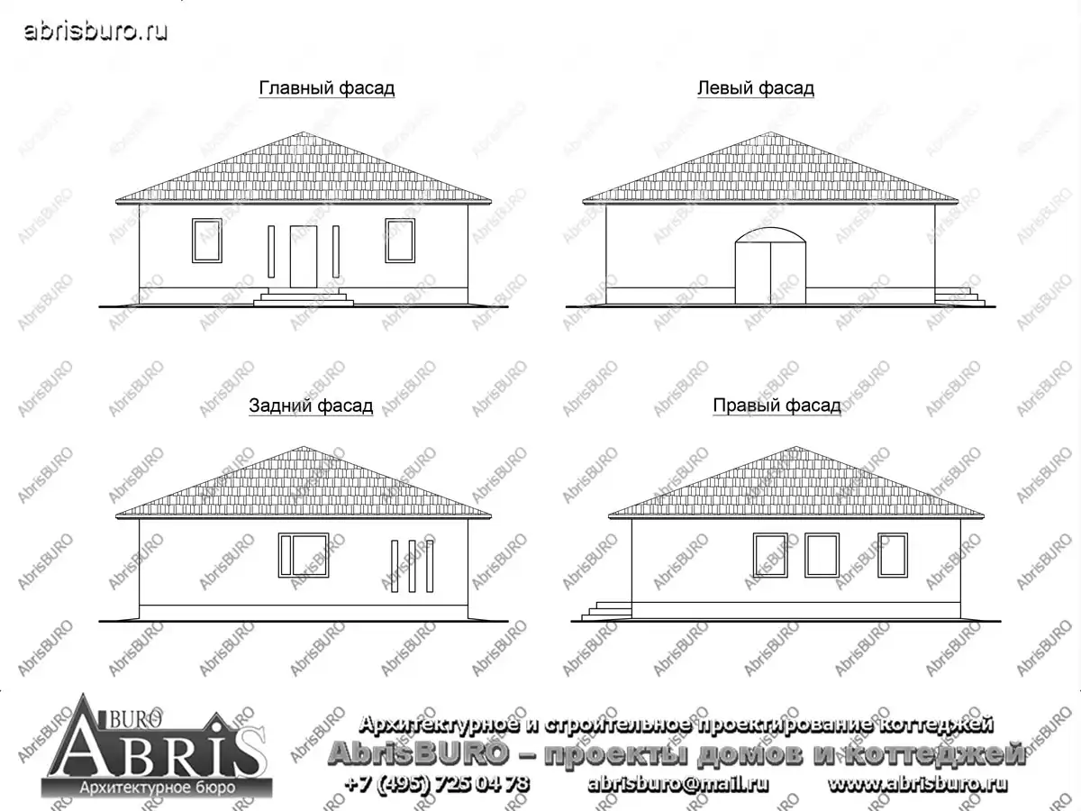 Фасады коттеджа