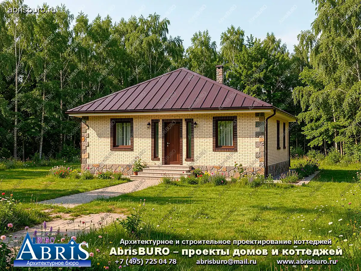 Главный фасад коттеджа