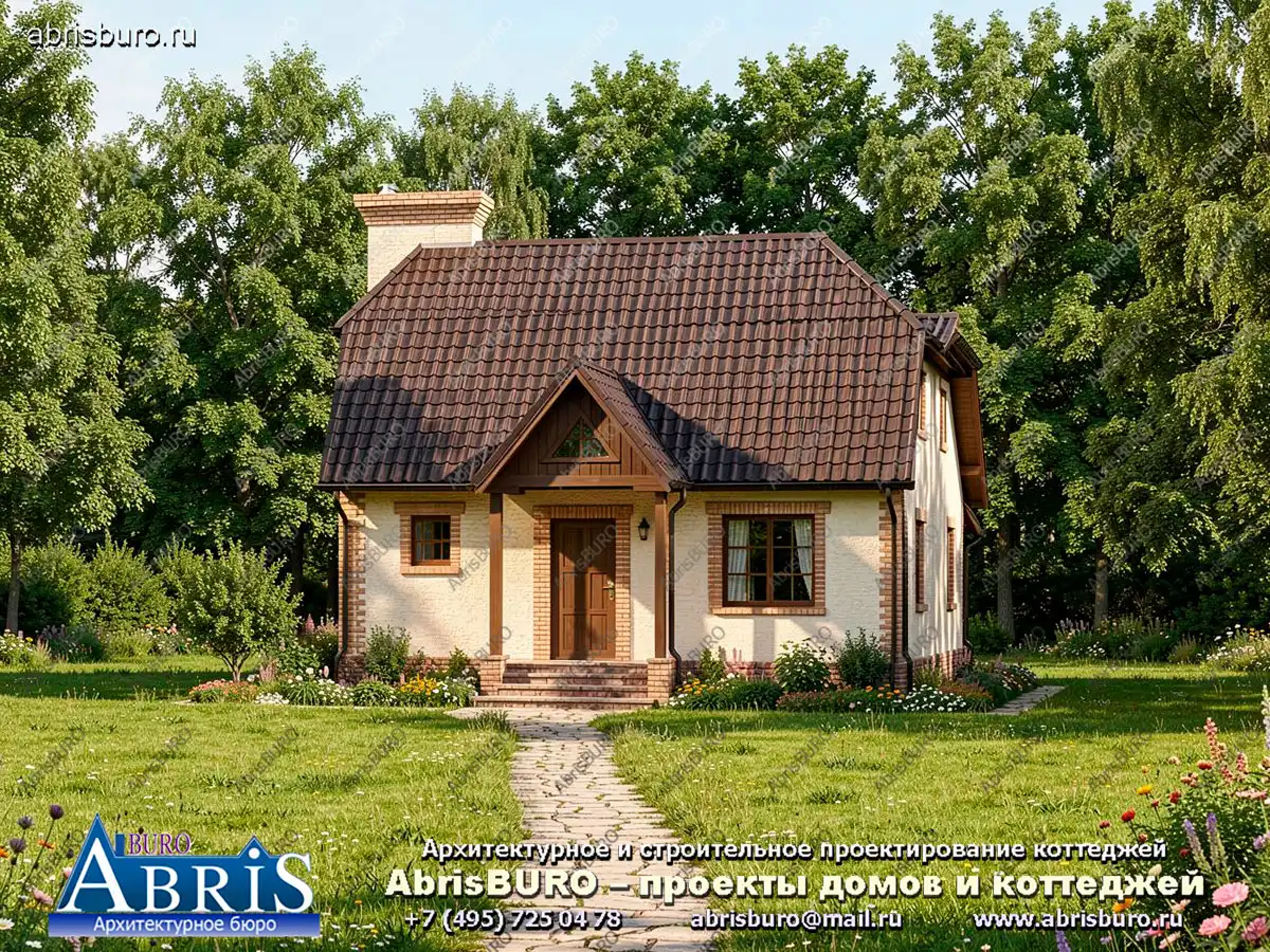 Главный фасад коттеджа