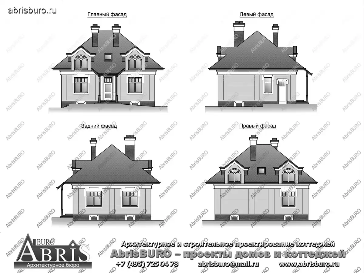 Фасады коттеджа