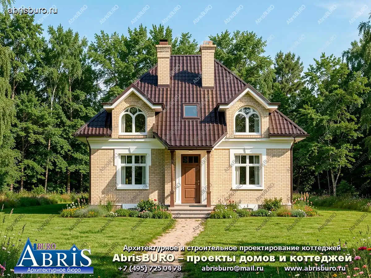 Главный фасад коттеджа