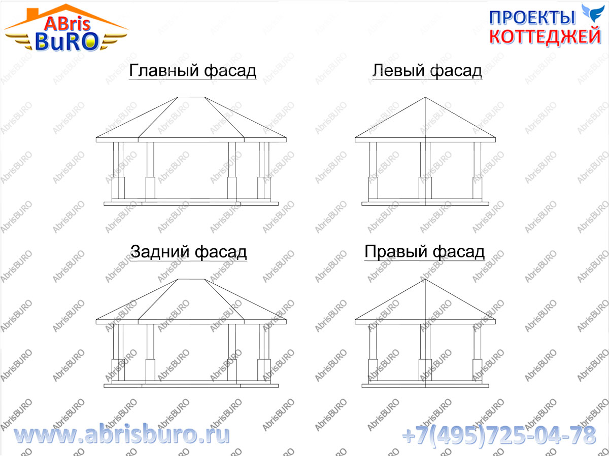 Фасады беседки