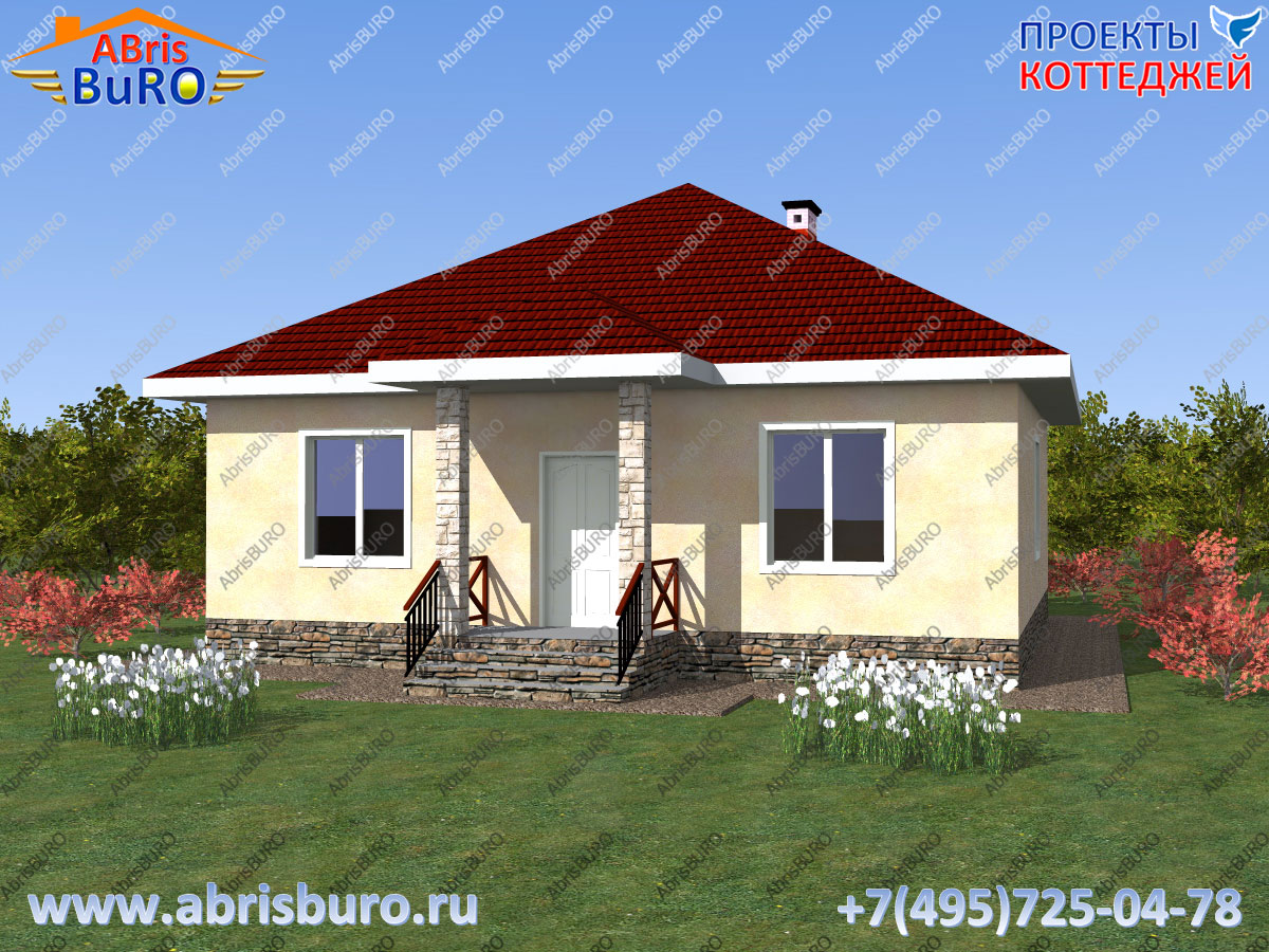 Проект компактного дома K0136-92