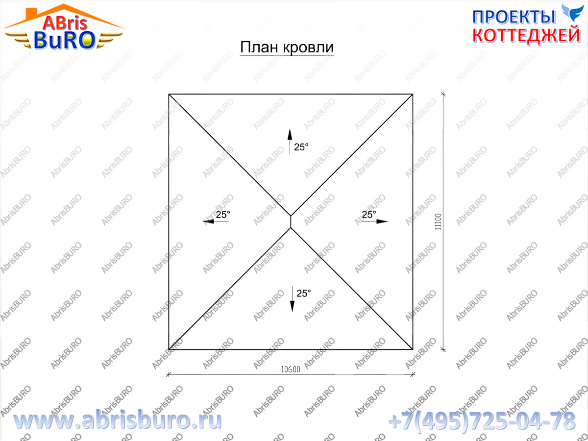 План кровли