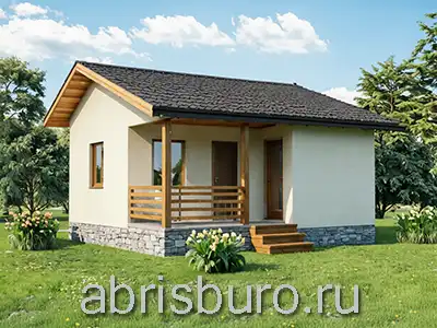 K0195-30 Проект одноэтажной бани 6х6 метров общей площадью 30,23 кв.м.