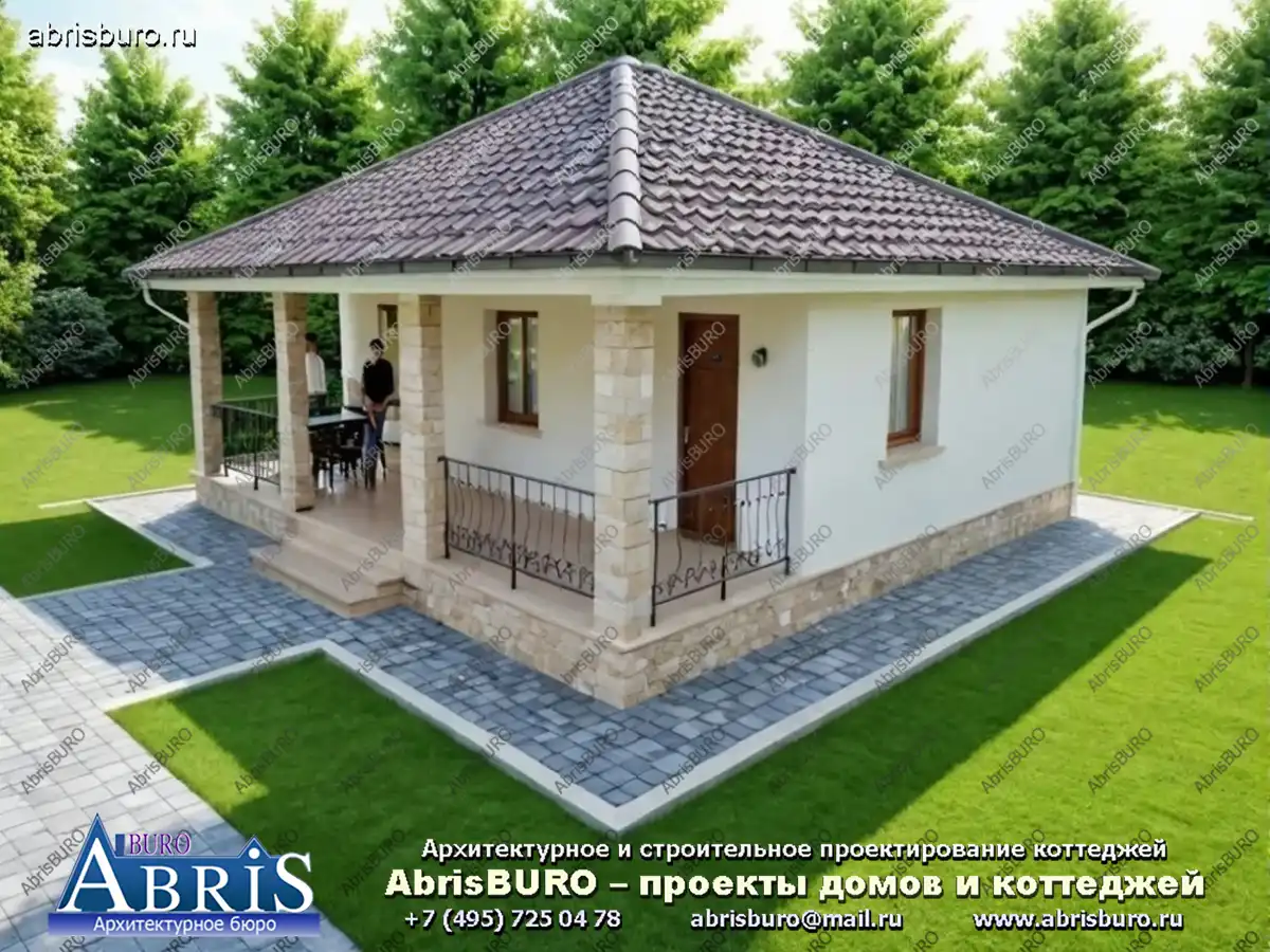 Главный фасад бани