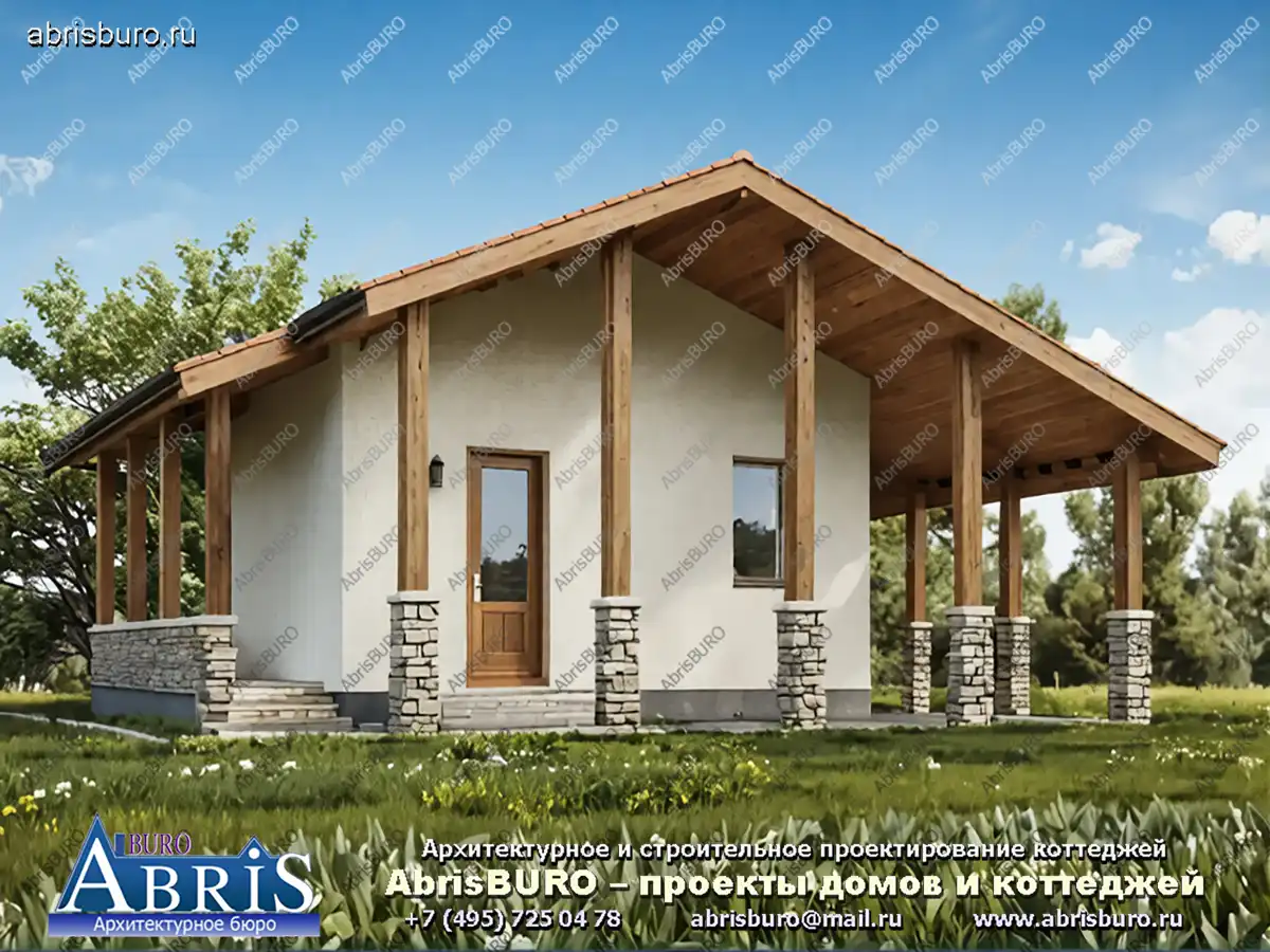 Главный фасад хозблока