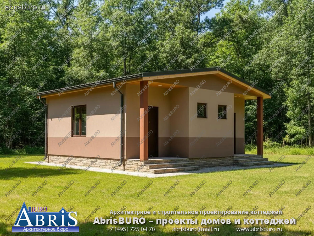 Главный фасад коттеджа