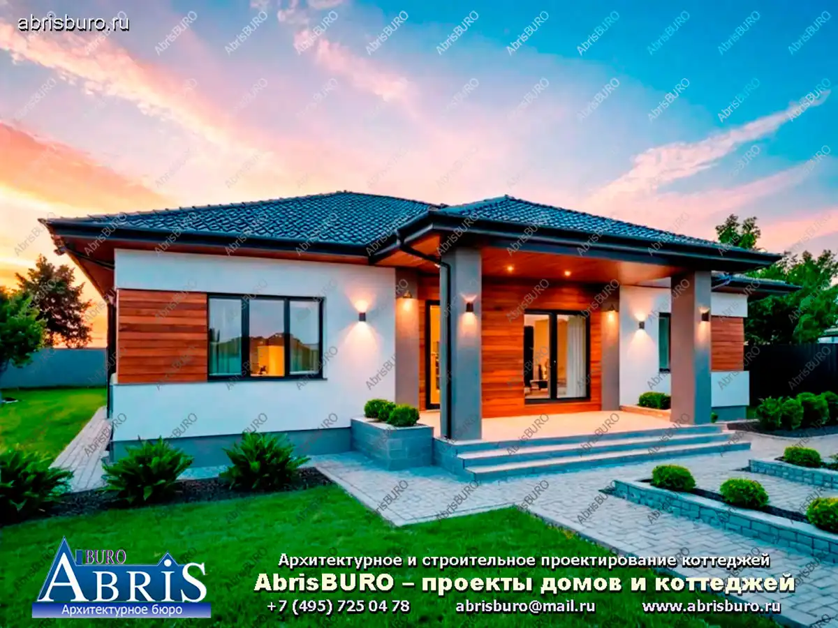 Главный фасад коттеджа