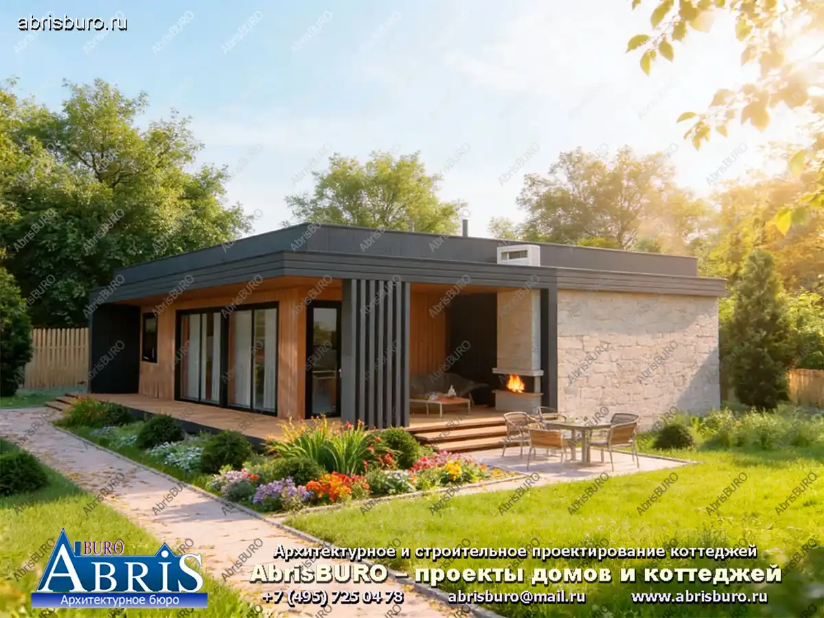 Главный фасад коттеджа