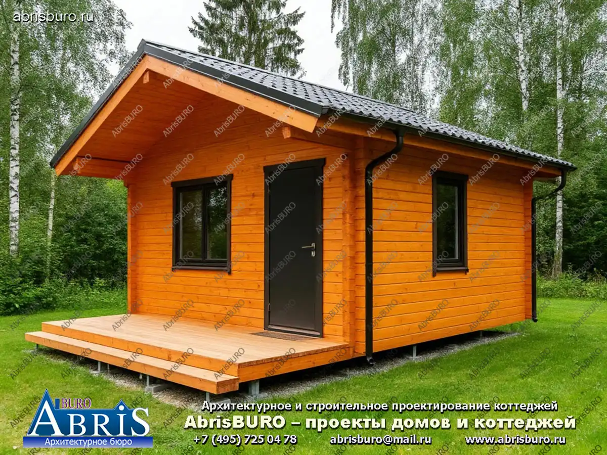 Главный фасад бани